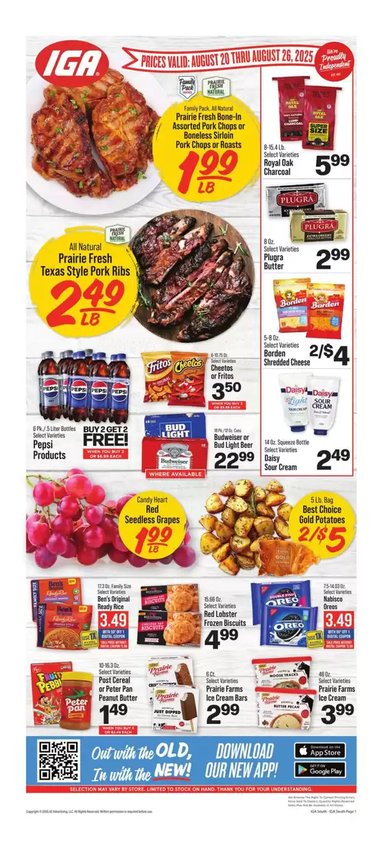 IGA catalogue in Nickerson KS | Our best offers for you | 2025-08-20T00:00:00.000Z - 2025-08-26T00:00:00.000Z
