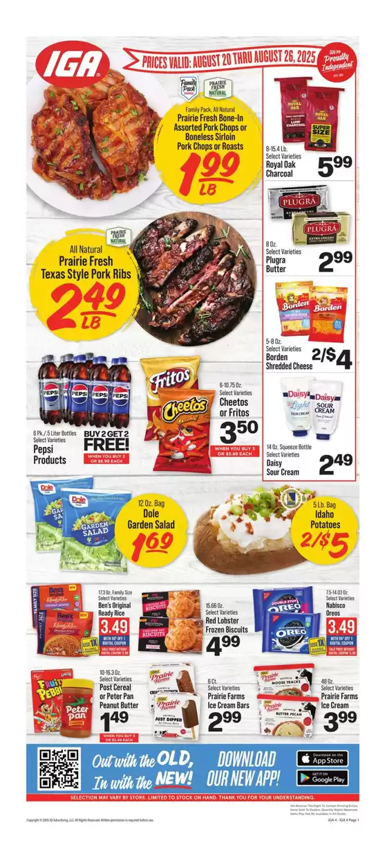 IGA catalogue in Nickerson KS | Top deals and discounts | 2025-08-20T00:00:00.000Z - 2025-08-26T00:00:00.000Z