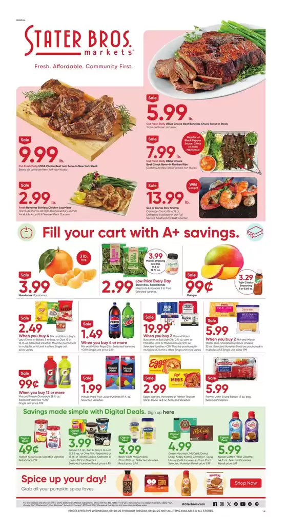 Current special promotions