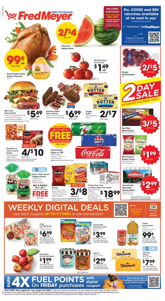 Fred Meyer catalogue in Minneapolis MN | Attractive special offers for everyone | 2025-08-20T00:00:00.000Z - 2025-08-26T00:00:00.000Z