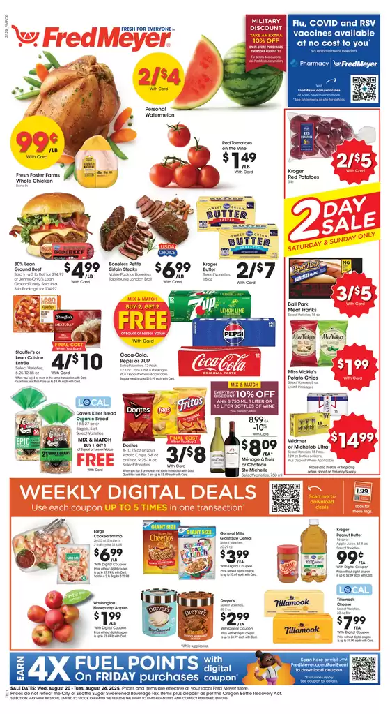 Fred Meyer catalogue in Eatontown NJ | Weekly Circular | 2025-08-20T00:00:00.000Z - 2025-08-26T00:00:00.000Z