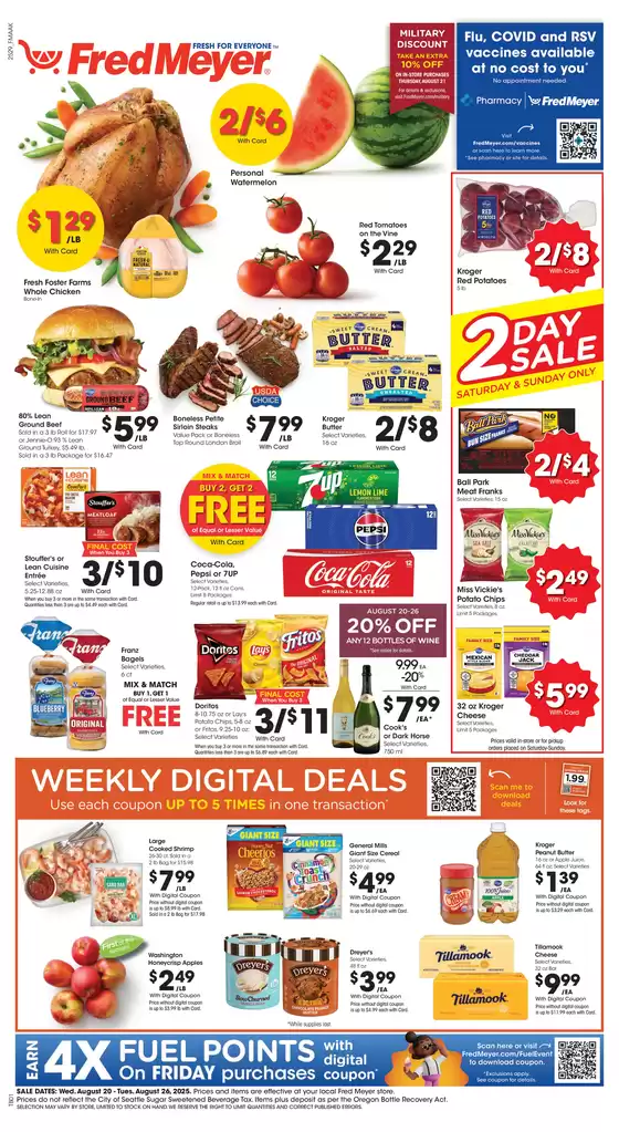 Fred Meyer catalogue in Eatontown NJ | Exclusive bargains | 2025-08-20T00:00:00.000Z - 2025-08-26T00:00:00.000Z