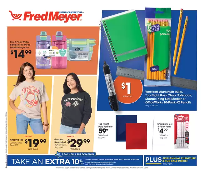 Fred Meyer catalogue in Eatontown NJ | Top offers for smart savers | 2025-08-20T00:00:00.000Z - 2025-08-26T00:00:00.000Z