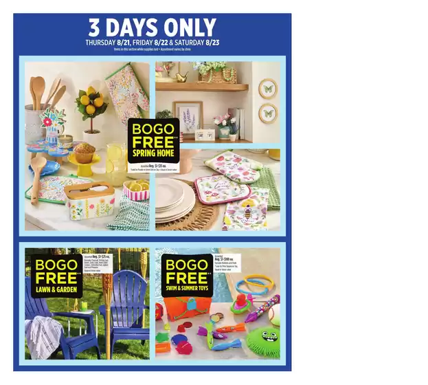 Exclusive bargains
