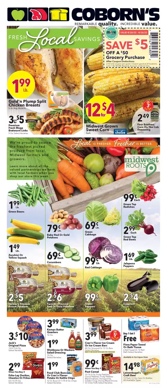 Coborn's catalogue in Miami FL | Offers for bargain hunters | 2025-08-20T00:00:00.000Z - 2025-08-26T00:00:00.000Z
