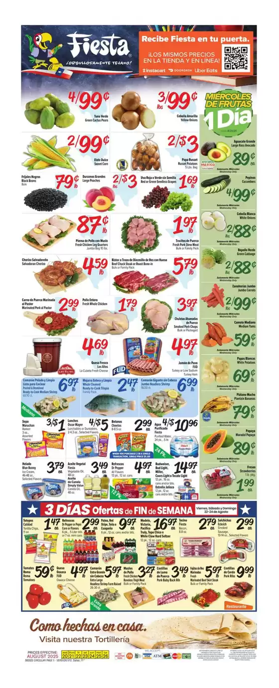 Fiesta Mart catalogue in Pryor OK | Attractive special offers for everyone | 2025-08-20T00:00:00.000Z - 2025-08-26T00:00:00.000Z