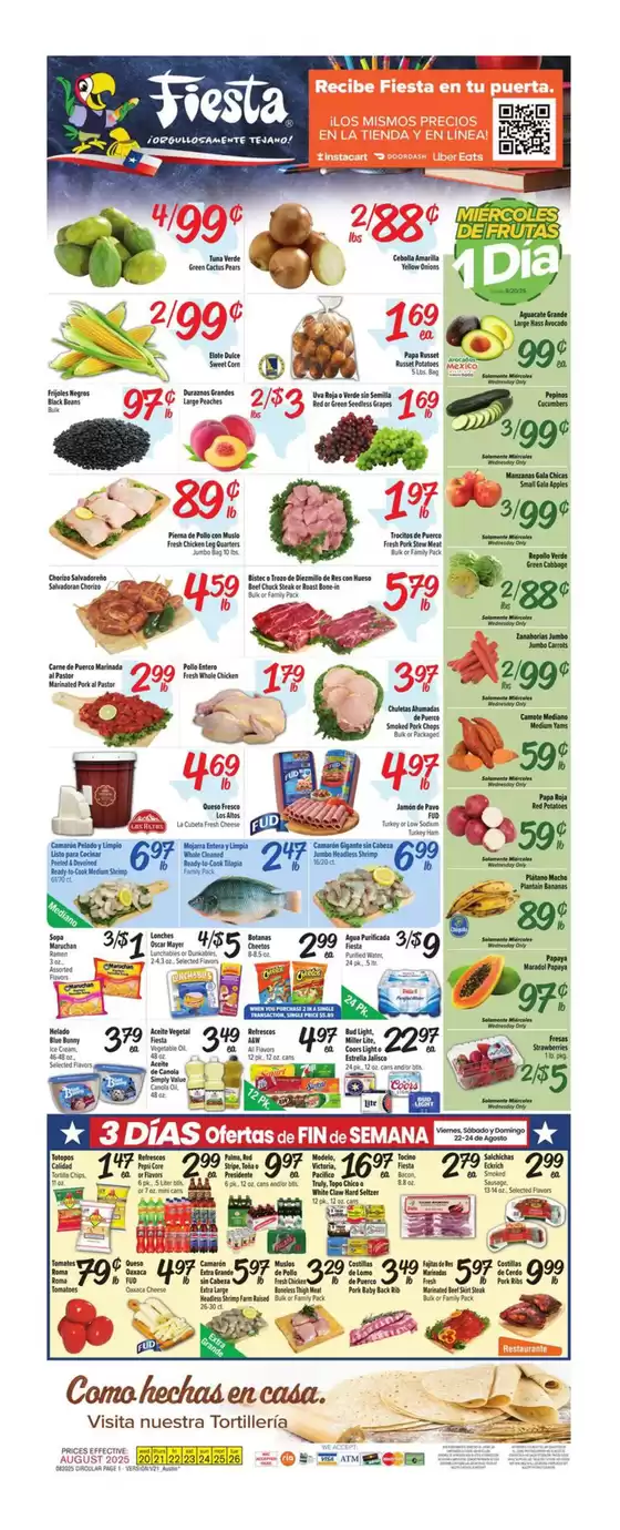 Fiesta Mart catalogue in Huntington Park CA | Great offer for bargain hunters | 2025-08-20T00:00:00.000Z - 2025-08-26T00:00:00.000Z