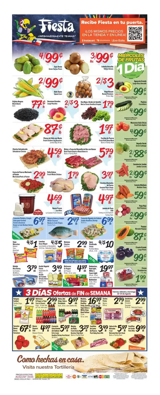 Fiesta Mart catalogue in Huntington Park CA | Top offers for all bargain hunters | 2025-08-20T00:00:00.000Z - 2025-08-26T00:00:00.000Z