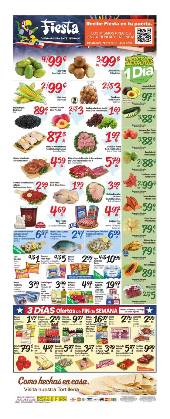 Fiesta Mart catalogue in Huntington Park CA | Special offers for you | 2025-08-20T00:00:00.000Z - 2025-08-26T00:00:00.000Z