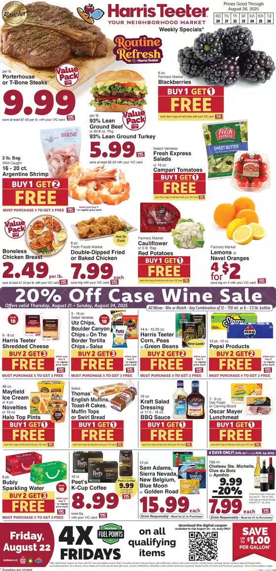 Harris Teeter catalogue in Austin TX | Attractive special offers for everyone | 2025-08-20T00:00:00.000Z - 2025-08-26T00:00:00.000Z