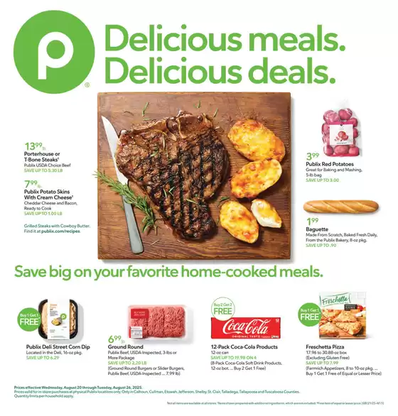 Publix catalogue in Caldwell TX | Great discounts on selected products | 2025-08-20T00:00:00.000Z - 2025-08-26T00:00:00.000Z