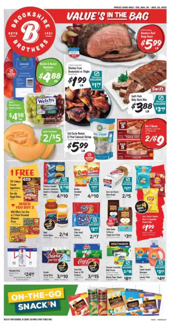 Brookshire Brothers catalogue in Centerville IA | Offers for bargain hunters | 2025-08-20T00:00:00.000Z - 2025-08-26T00:00:00.000Z
