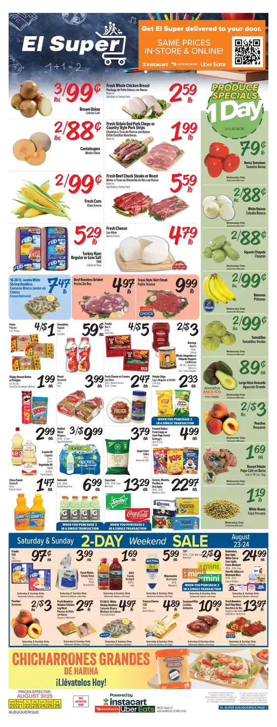El Super catalogue in Fountain Hills AZ | Current deals and offers | 2025-08-20T00:00:00.000Z - 2025-08-26T00:00:00.000Z