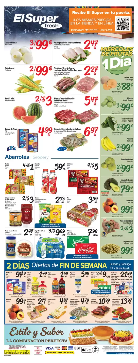 El Super catalogue in Fountain Hills AZ | Great discounts on selected products | 2025-08-20T00:00:00.000Z - 2025-08-26T00:00:00.000Z