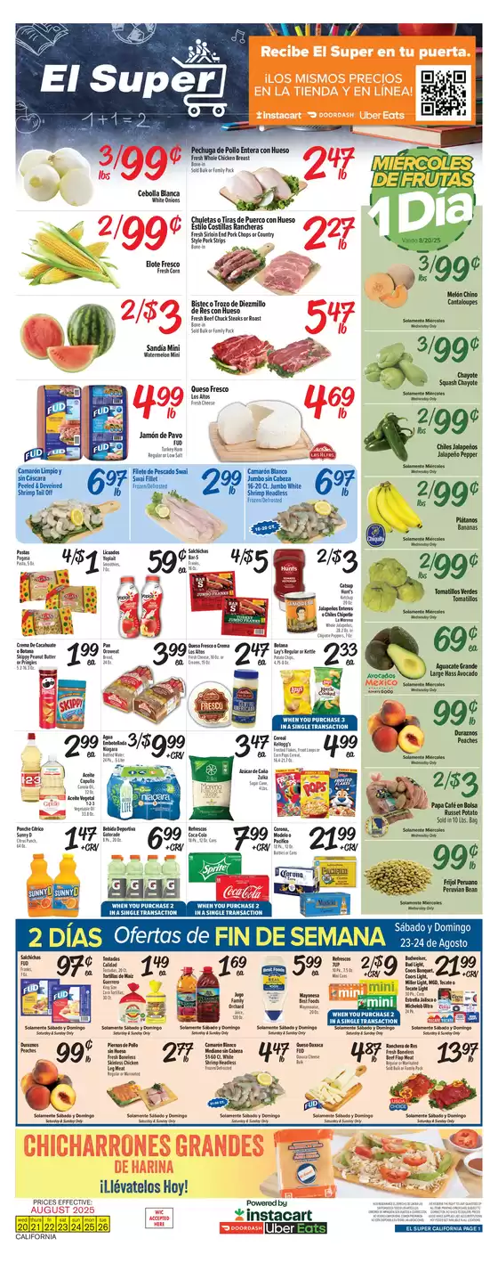 El Super catalogue in Fountain Hills AZ | Attractive special offers for everyone | 2025-08-20T00:00:00.000Z - 2025-08-26T00:00:00.000Z