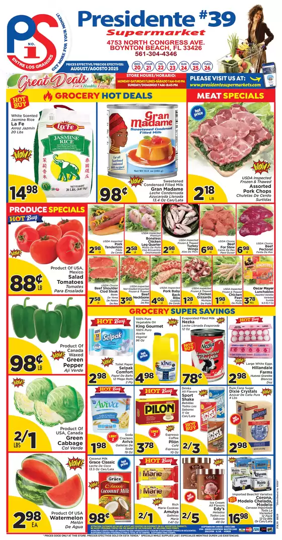 Presidente catalogue in Wenatchee WA | New offers to discover | 2025-08-20T00:00:00.000Z - 2025-08-26T00:00:00.000Z