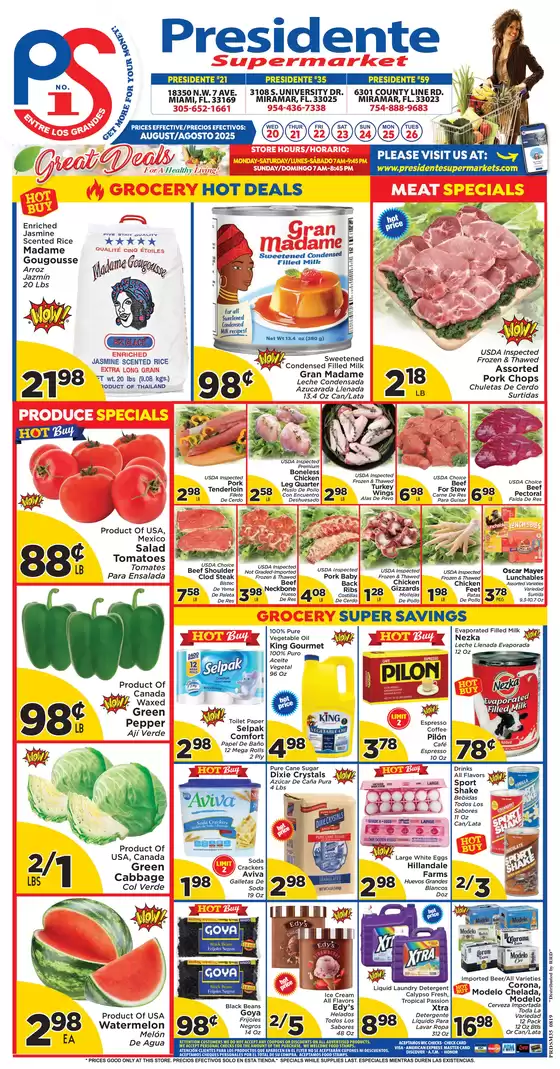 Presidente catalogue in Wenatchee WA | Discounts and promotions | 2025-08-20T00:00:00.000Z - 2025-08-26T00:00:00.000Z