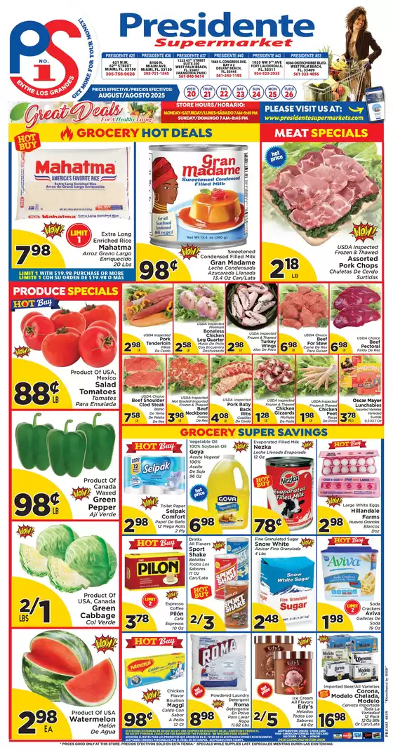 Presidente catalogue in Wenatchee WA | Our best deals for you | 2025-08-20T00:00:00.000Z - 2025-08-26T00:00:00.000Z