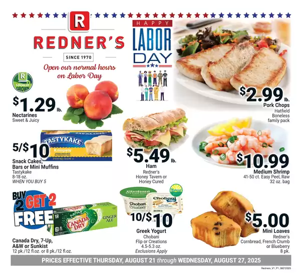 Redner's Warehouse catalogue in Sacramento CA | On Sale August_21_S14 | 2025-08-21T00:00:00.000Z - 2025-08-27T00:00:00.000Z