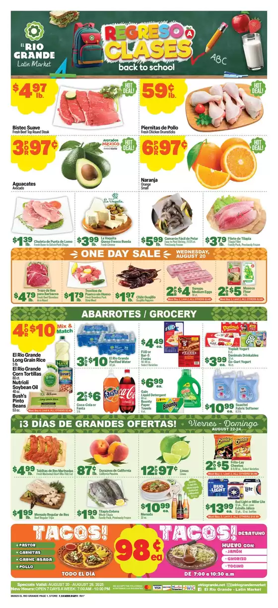 El Rio Grande catalogue in Marietta GA | New offers to discover | 2025-08-20T00:00:00.000Z - 2025-08-26T00:00:00.000Z