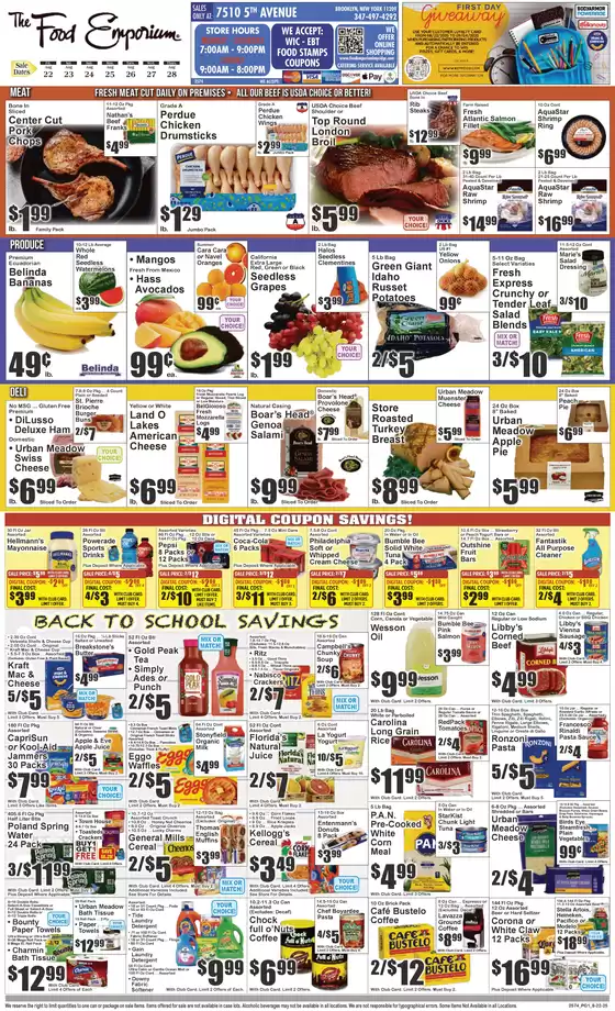The Food Emporium catalogue in Fair Haven VT | Offers for bargain hunters | 2025-08-22T00:00:00.000Z - 2025-08-28T00:00:00.000Z