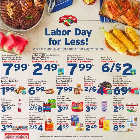 Hannaford catalogue in Gulfport MS | Exclusive bargains | 2025-08-24T00:00:00.000Z - 2025-08-30T00:00:00.000Z