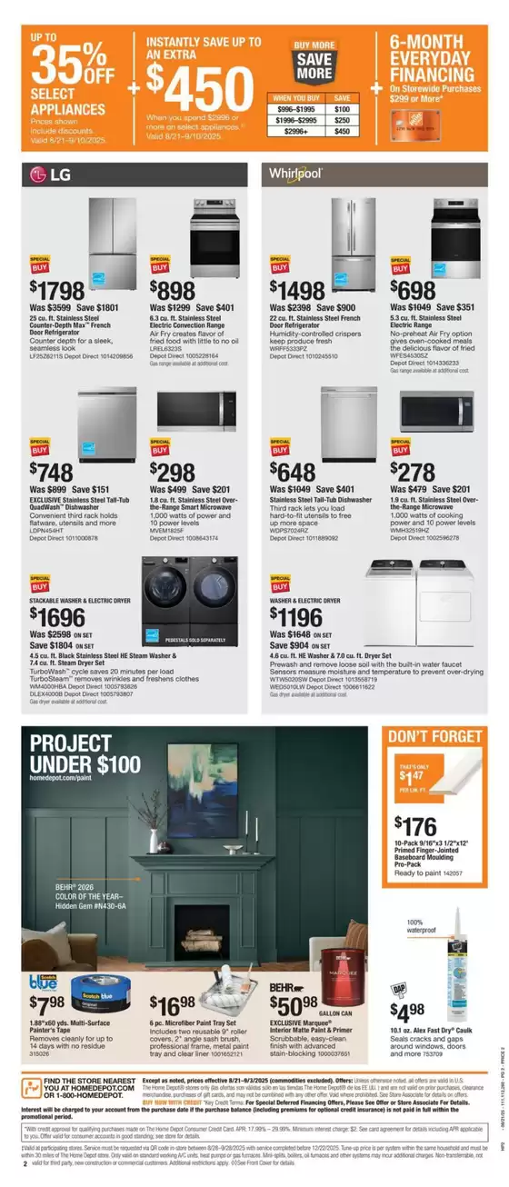 Home Depot flyer