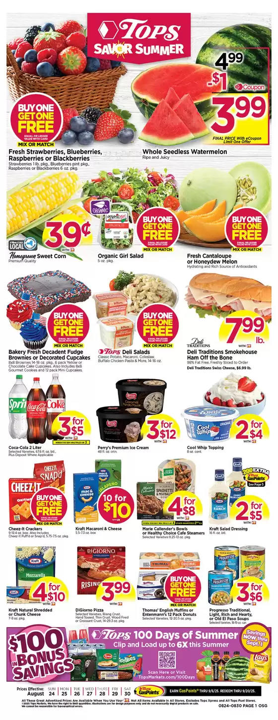 Tops catalogue in Great Bend KS | Weekly Specials | 2025-08-24T00:00:00.000Z - 2025-08-30T00:00:00.000Z