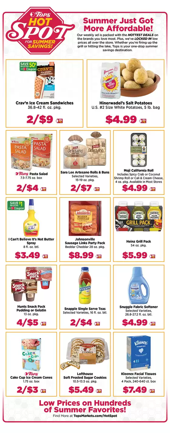 Tops catalogue in Great Bend KS | Lower Prices on Summer Favorites | 2025-08-24T00:00:00.000Z - 2025-09-07T00:00:00.000Z