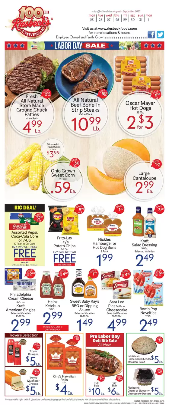 Riesbeck catalogue in Great Bend KS | Our best bargains | 2025-08-25T00:00:00.000Z - 2025-08-31T00:00:00.000Z
