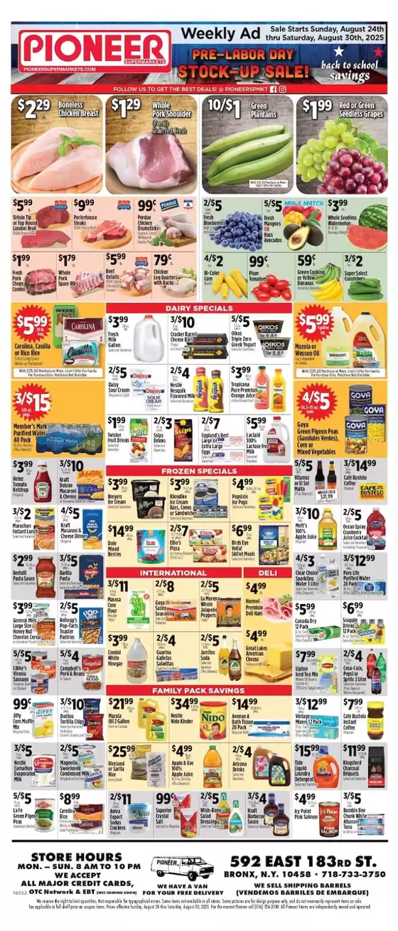 Pioneer Supermarkets catalogue in Great Bend KS | Our best offers for you | 2025-08-24T00:00:00.000Z - 2025-08-30T00:00:00.000Z