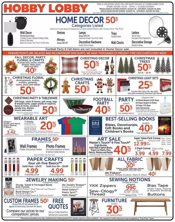Hobby Lobby Weekly ad