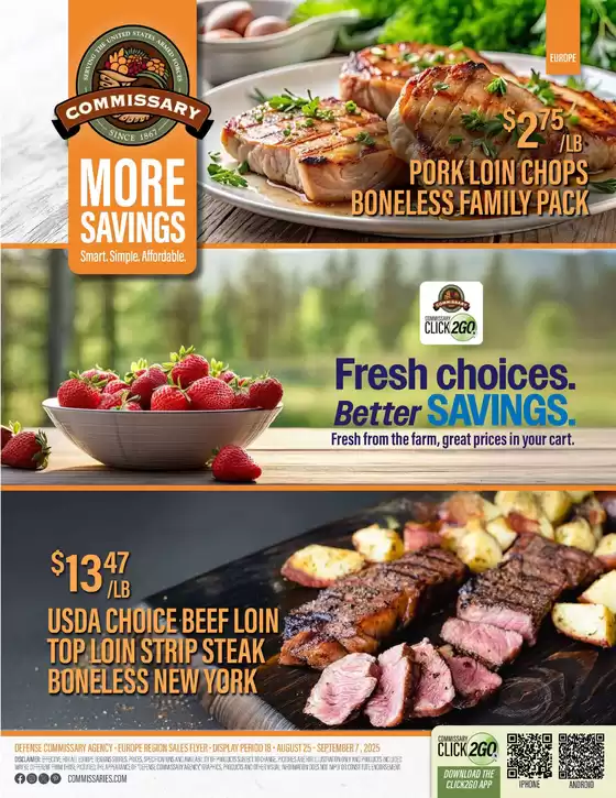 Commissary catalogue in Walterboro SC | Top offers for smart savers | 2025-08-25T00:00:00.000Z - 2025-09-07T00:00:00.000Z