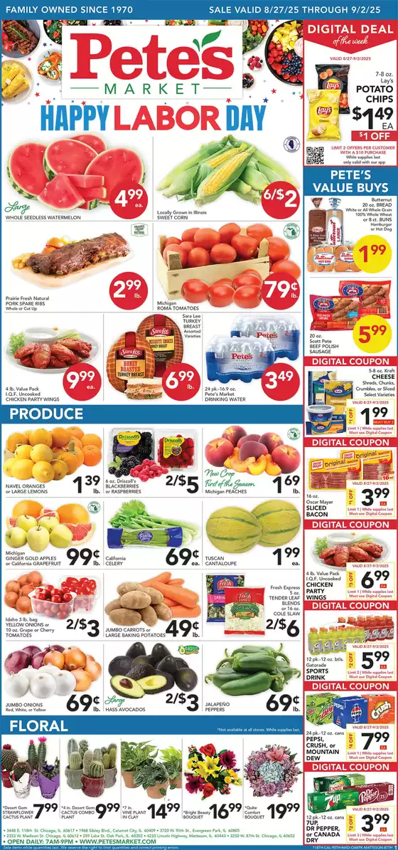 Pete's Fresh Market catalogue in Mesa AZ | Exclusive bargains | 2025-08-27T00:00:00.000Z - 2025-09-02T00:00:00.000Z