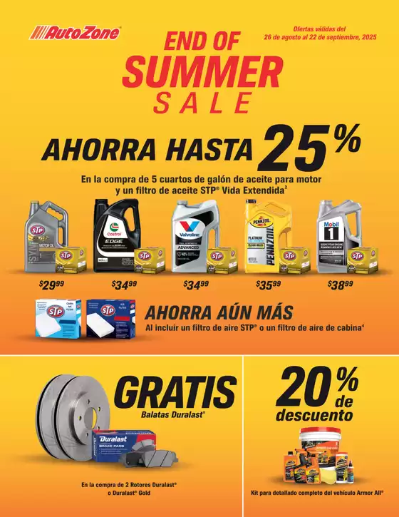 AutoZone catalogue in Burbank CA | Weekly Ad AutoZone | 2025-08-26T00:00:00.000Z - 2025-09-22T00:00:00.000Z