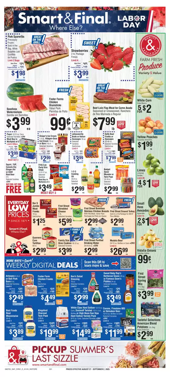 Smart & Final catalogue in Tuscola IL | Current special promotions | 2025-08-26T00:00:00.000Z - 2025-08-28T00:00:00.000Z