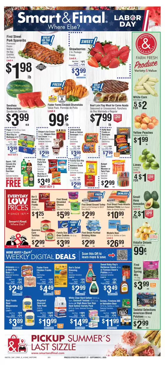 Smart & Final catalogue in Mesa AZ | Exclusive deals for our customers | 2025-08-26T00:00:00.000Z - 2025-08-28T00:00:00.000Z