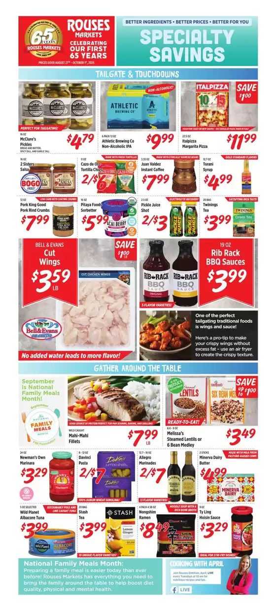 Rouses catalogue in Mesa AZ | Our best deals for you | 2025-08-27T00:00:00.000Z - 2025-10-01T00:00:00.000Z
