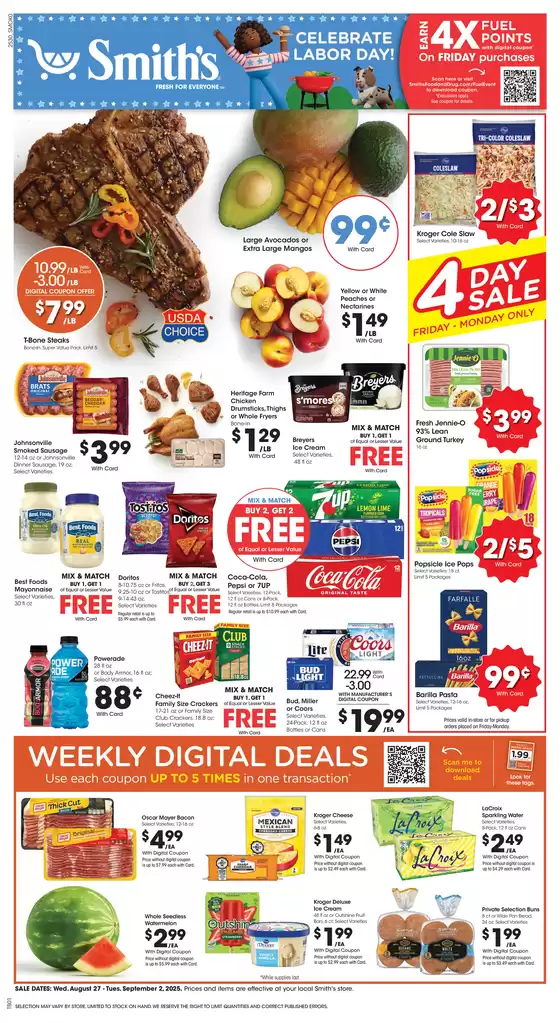 Smith's catalogue in Phoenix AZ | Exclusive deals for our customers | 2025-08-27T00:00:00.000Z - 2025-09-02T00:00:00.000Z