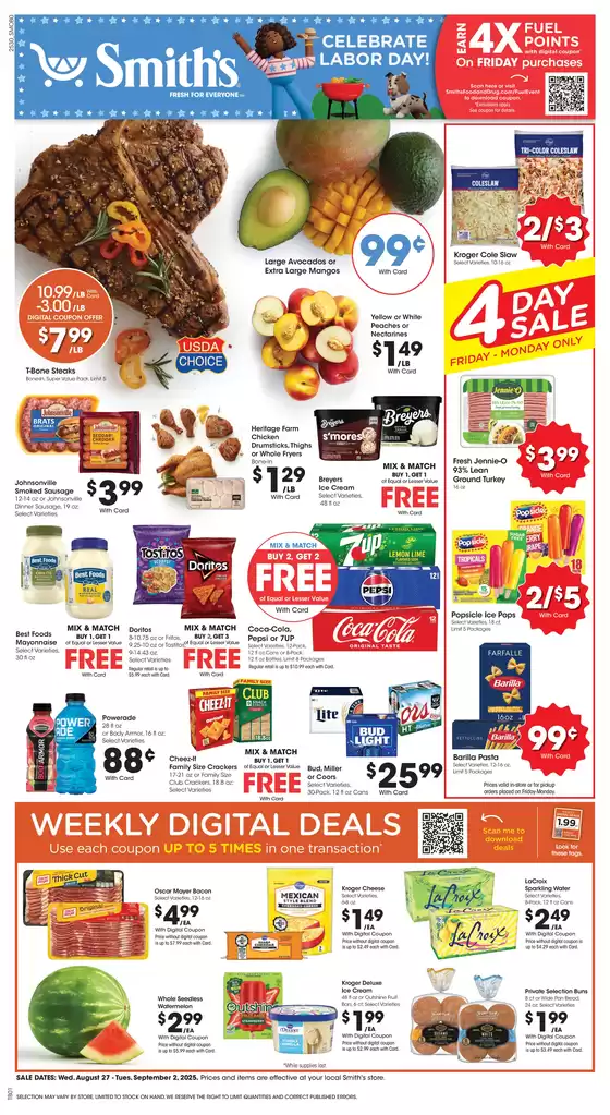 Smith's catalogue in Mesa AZ | Our best offers for you | 2025-08-27T00:00:00.000Z - 2025-09-02T00:00:00.000Z