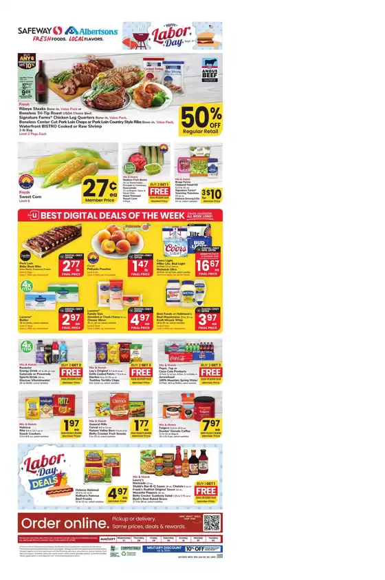 Albertsons catalogue in Port Lavaca TX | Our best bargains | 2025-08-27T00:00:00.000Z - 2025-09-02T00:00:00.000Z