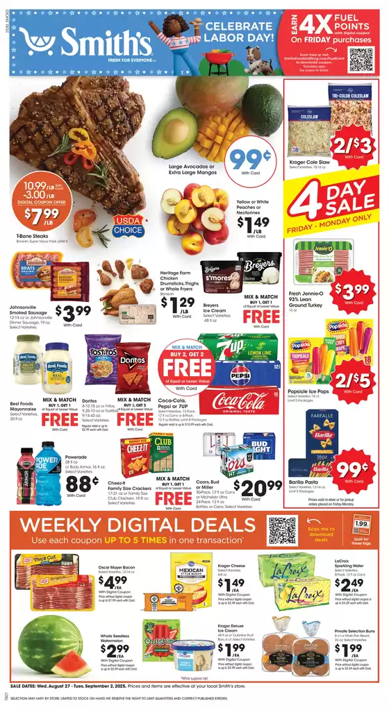 Smith's catalogue in Phoenix AZ | Great discounts on selected products | 2025-08-27T00:00:00.000Z - 2025-09-02T00:00:00.000Z