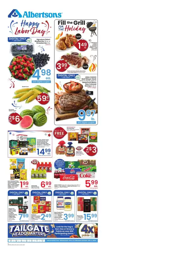 Albertsons catalogue in Tuscola IL | Exclusive deals for our customers | 2025-08-27T00:00:00.000Z - 2025-09-02T00:00:00.000Z