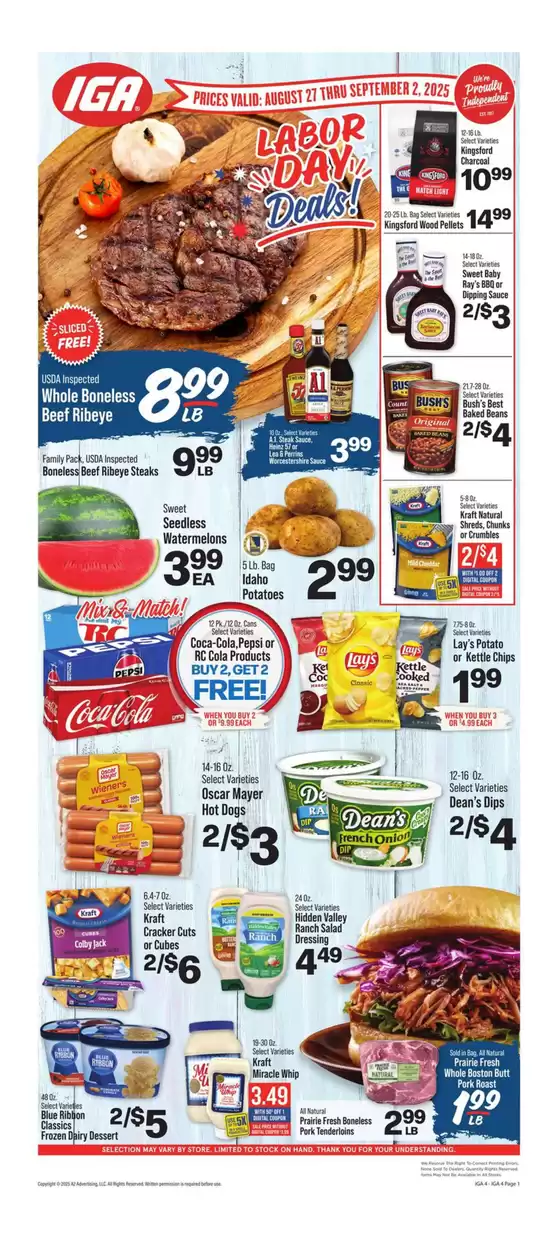 IGA catalogue in Tuscola IL | New offers to discover | 2025-08-27T00:00:00.000Z - 2025-09-02T00:00:00.000Z