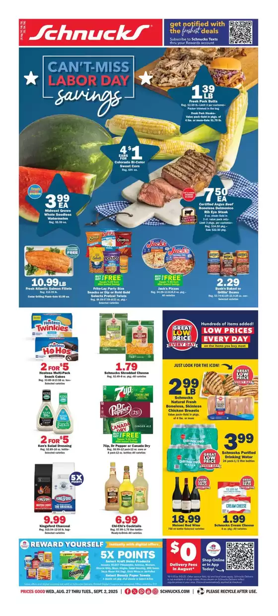 Schnucks catalogue in Orlando FL | Top deals and discounts | 2025-08-27T00:00:00.000Z - 2025-09-02T00:00:00.000Z