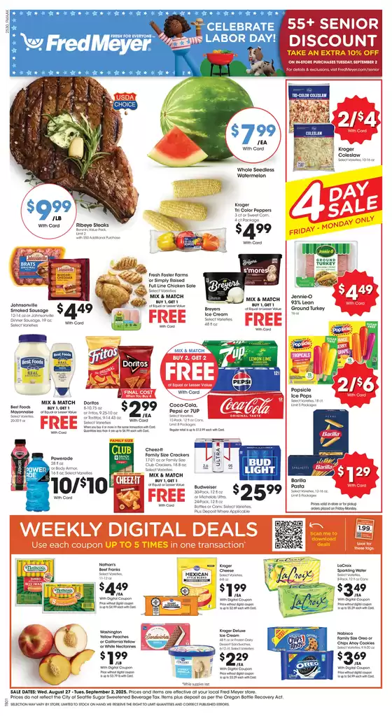 Fred Meyer catalogue in Houston TX | Great discounts on selected products | 2025-08-27T00:00:00.000Z - 2025-09-02T00:00:00.000Z