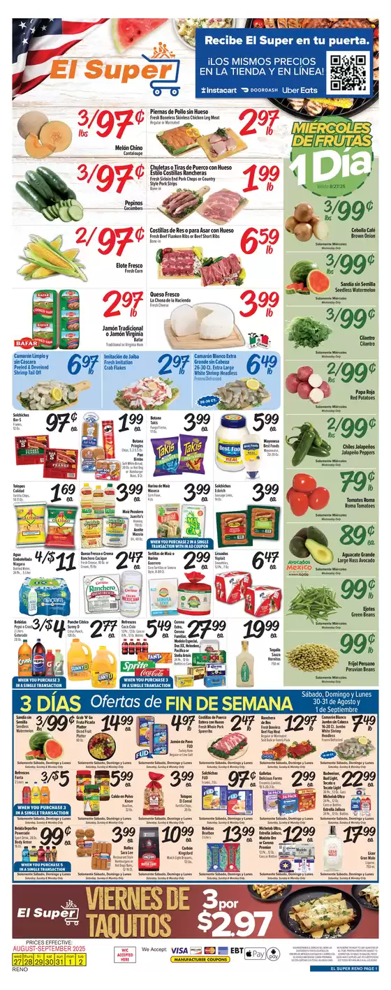 El Super catalogue in Morrisville VT | Top deals and discounts | 2025-08-27T00:00:00.000Z - 2025-09-02T00:00:00.000Z