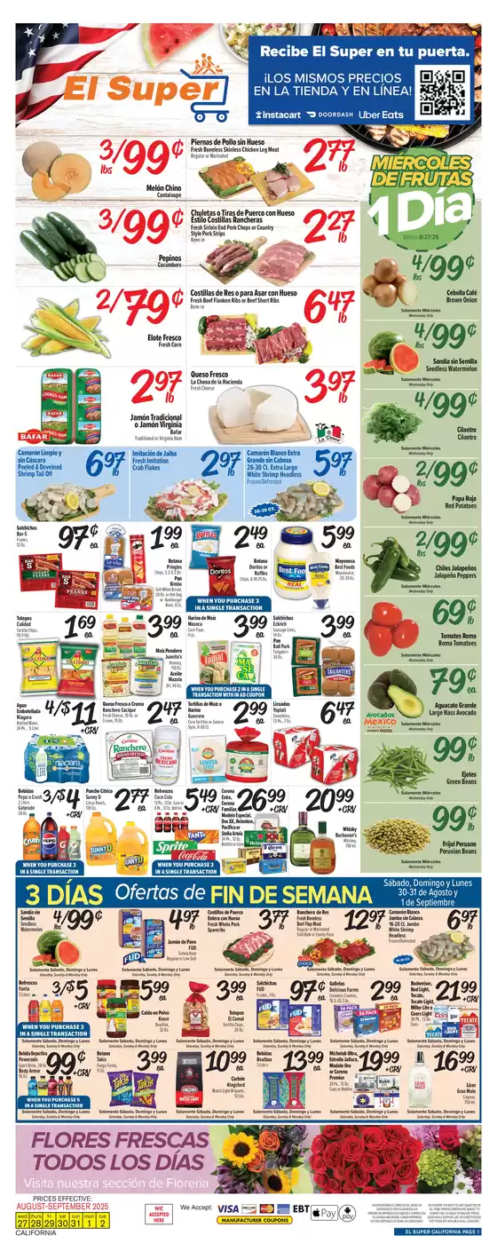El Super catalogue in Lake Isabella CA | Great discounts on selected products | 2025-08-27T00:00:00.000Z - 2025-09-02T00:00:00.000Z