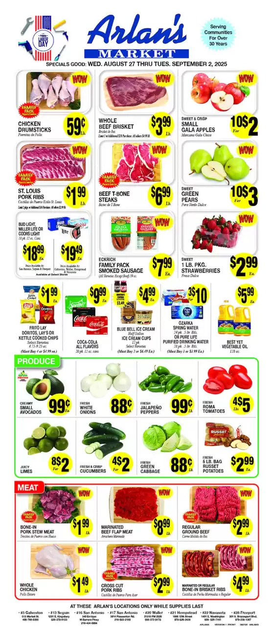 Arlan's Market catalogue in Alpharetta GA | Exclusive deals and bargains | 2025-08-27T00:00:00.000Z - 2025-09-02T00:00:00.000Z