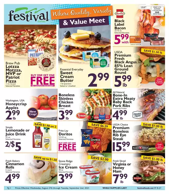 Festival Foods catalogue in Glen Ridge NJ | Festival Foods weekly ad | 2025-08-27T00:00:00.000Z - 2025-09-02T00:00:00.000Z